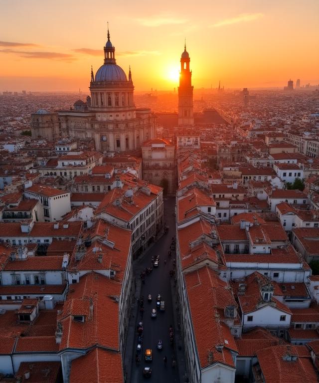 Vista panorámica del centro de Madrid